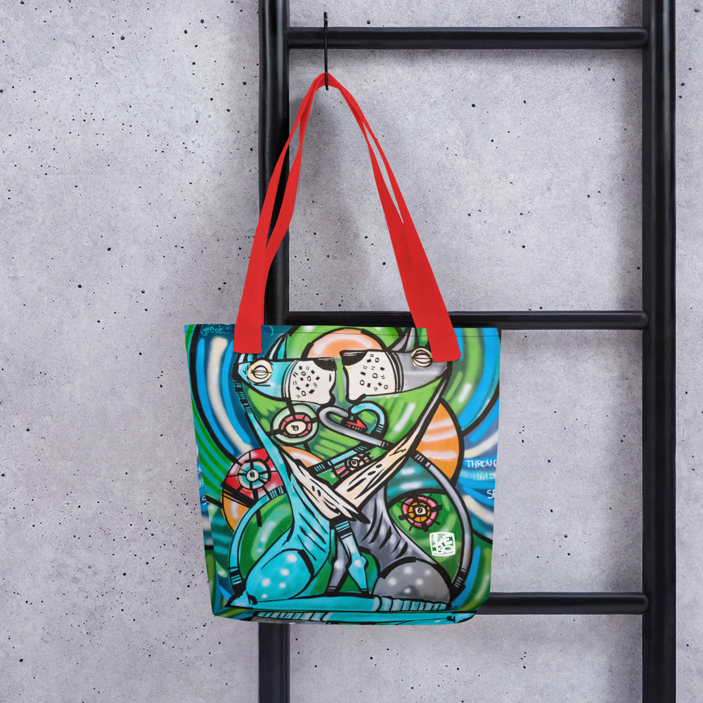 Through Time and Space – Lebo Tote bag